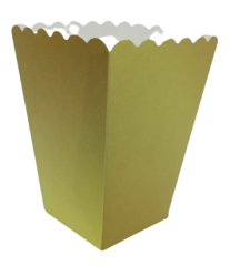 Popcorn Kutusu Mat Gold – 8’li Paket