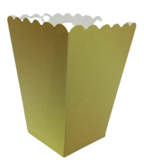 Popcorn Kutusu Mat Gold – 8’li Paket