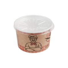 14 OZ Çorba kasesi(kase+kapak)