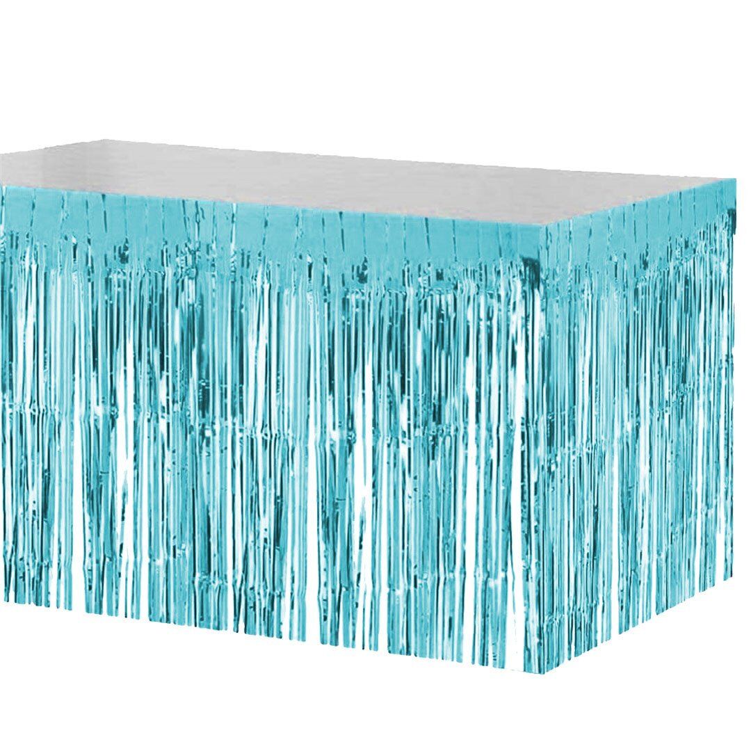 Masa Eteği Metalize Mavi – 70x310 cm