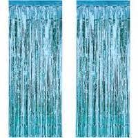 Arka Fon Metalize Mavi – 90x200 cm