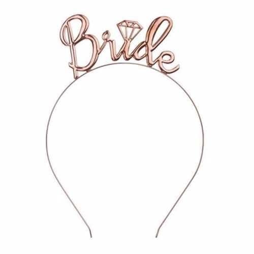 Metal Taç ''Bride'' – Rose Gold Renk