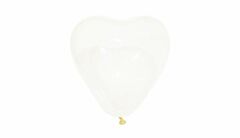 12 İnç Şeffaf Kalp Balon – 100’lü Paket