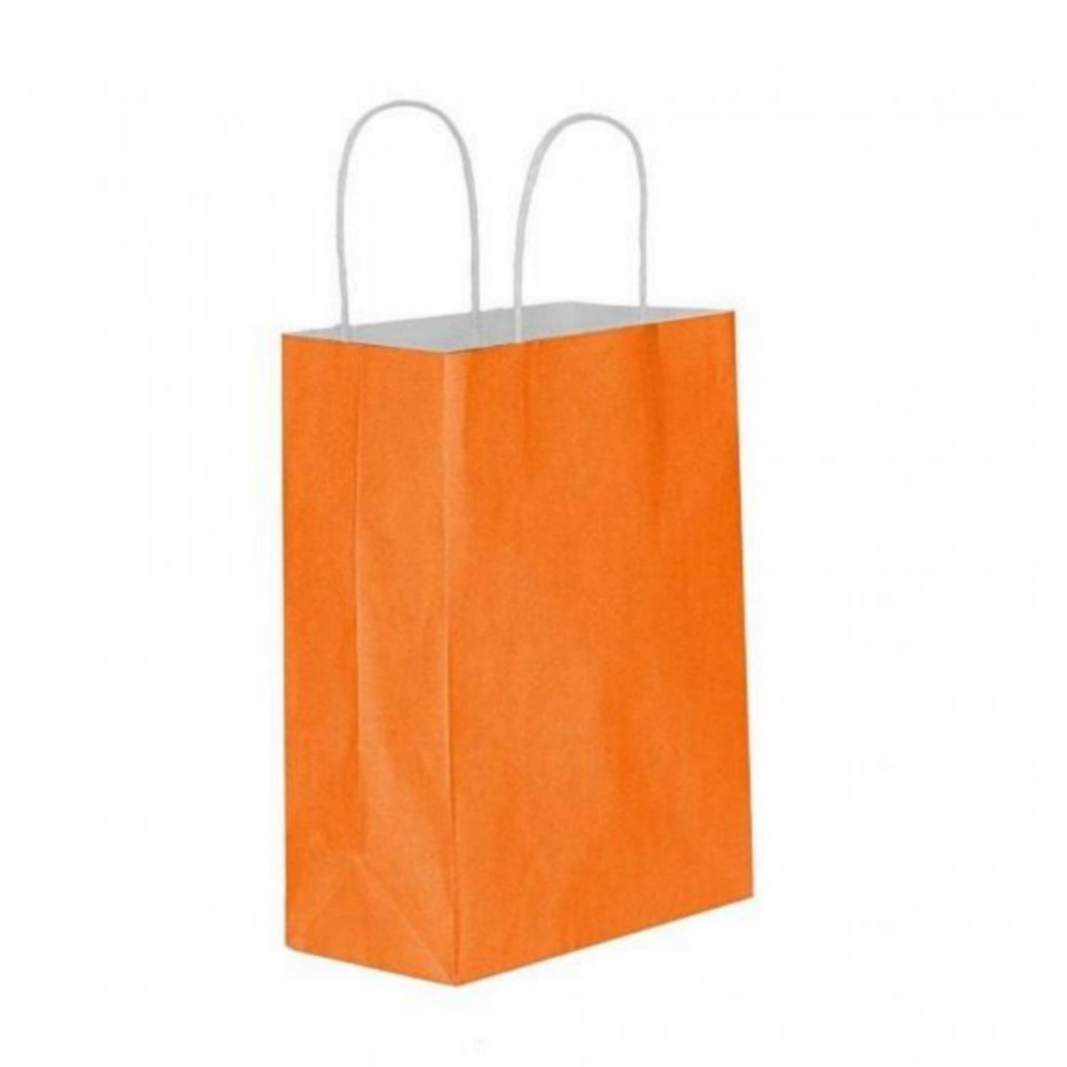 32x40x12 cm Büküm Saplı Turuncu Çanta – 25’li Paket
