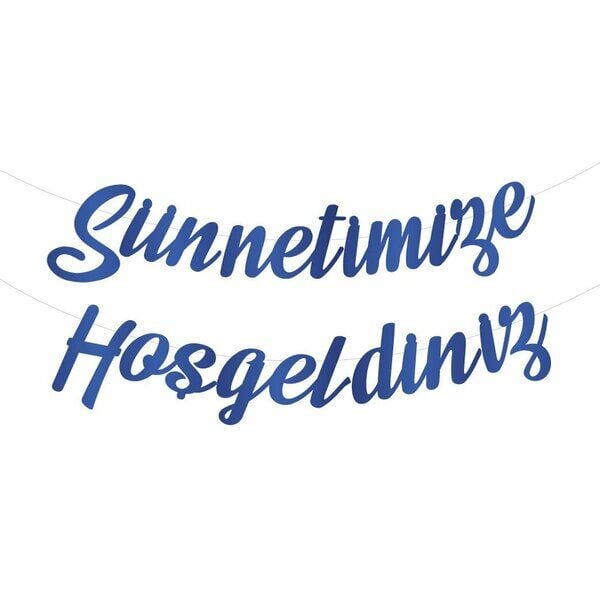Kaligrafi Banner ''Sünnetimize Hoşgeldiniz''