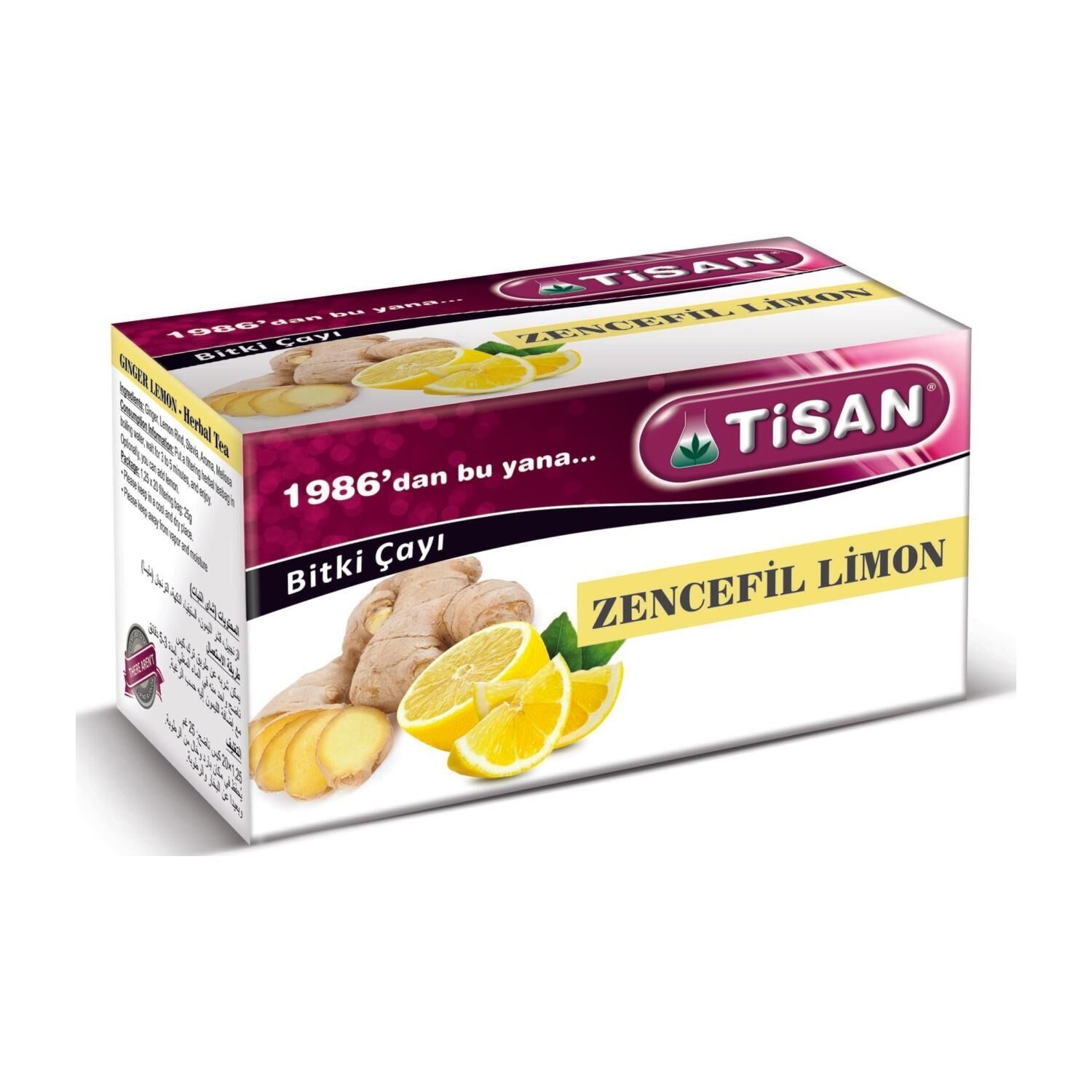 Zencefil Limon Çayı 20 Sallama Poşet