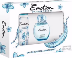 Emotion Ocean Fresh Kadın Parfüm Seti – EDT 50 ml + Deo Sprey 150 ml