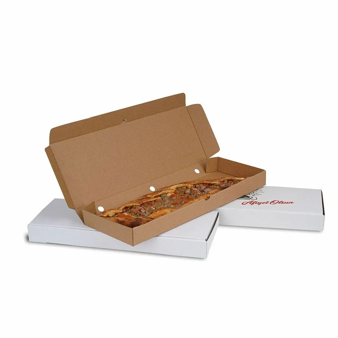 45x15x4 cm Baskılı Pide Kutusu 100 Adet