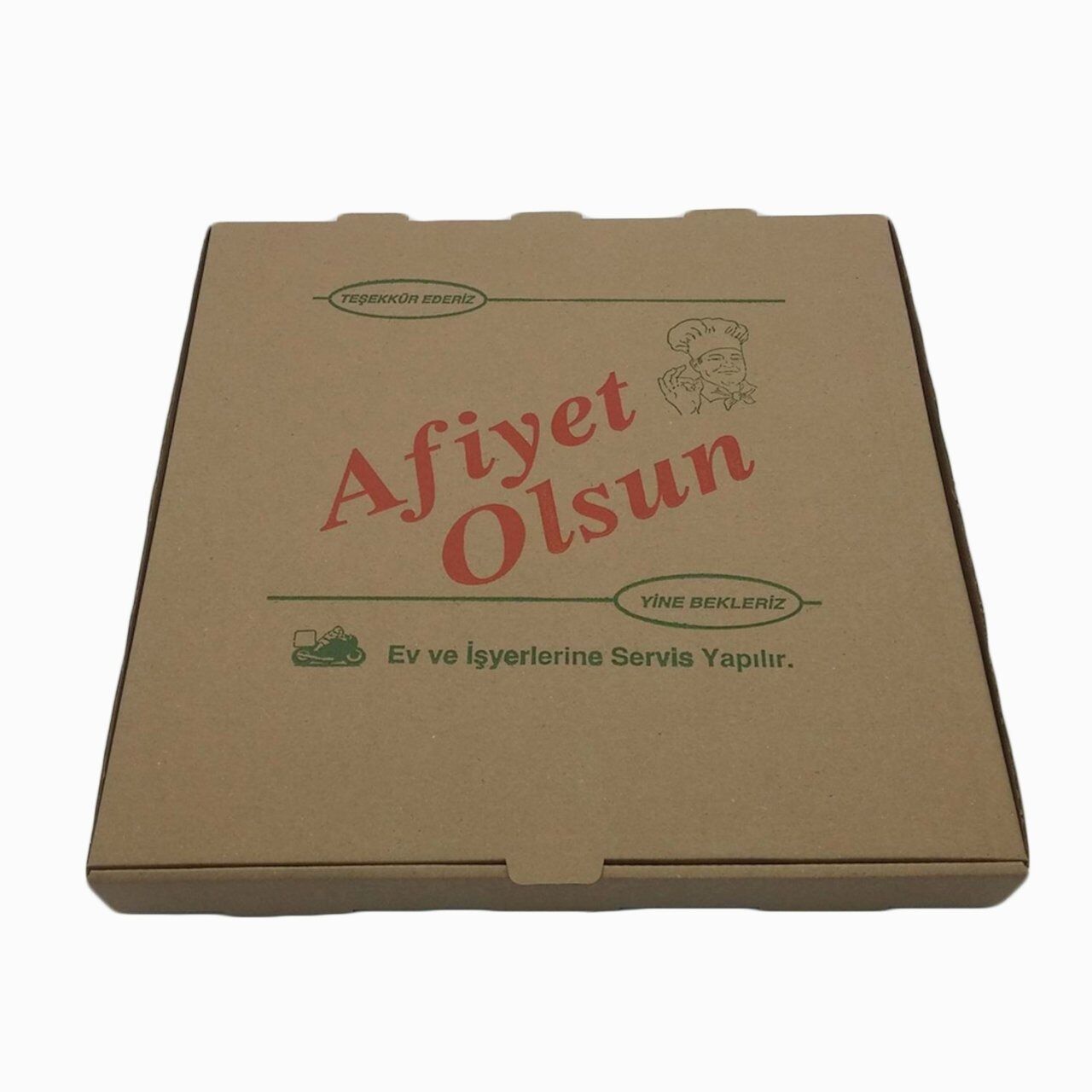 Pide Kutu (Afiyet Olsun) 33x33x4 cm – 100 Adet
