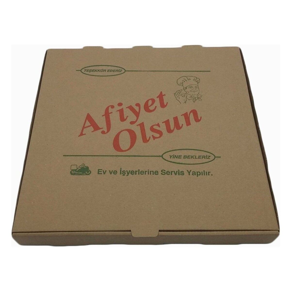 Pide Kutu (Afiyet Olsun) 30x30x4 cm – 100 Adet