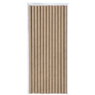 Kraft Kağıt Pipet 6mm x 19,7 cm