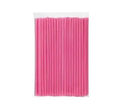 Plastik Frozen Pipet Pembe – 100 Adet