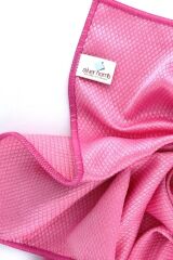 Silver Home Baklava Desen Cam Bezi – Pembe – 235 gsm – 40×40 cm