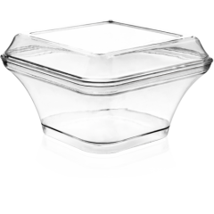 260 cc Asos Kare Kapaklı Kase (May 314 Takım)