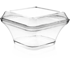 260 cc Asos Kare Kapaklı Kase (May 314 Takım)