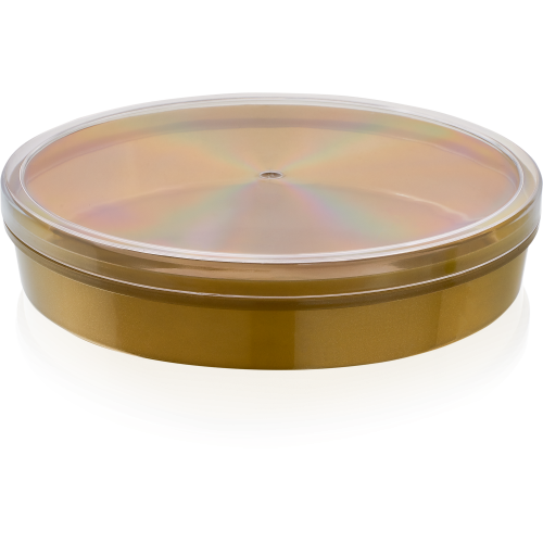 Harmony 500 cc Gold Kapaklı Yuvarlak Kutu (May 434)