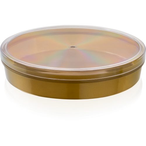 Harmony 500 cc Gold Kapaklı Yuvarlak Kutu (May 434)