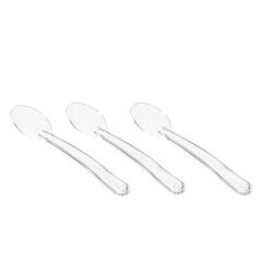 Plastik Lüks Dondurma Kaşığı Şeffaf 11,5