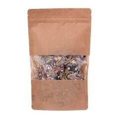 Kraft Pencereli Kilitli Doypack 20x30x10 cm - 1000 gr 50 Adet