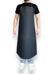 Suni Deri Siyah Renk Mutfak Kasap Mermerci Önlüğü