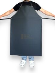 Suni Deri Siyah Renk Mutfak Kasap Mermerci Önlüğü