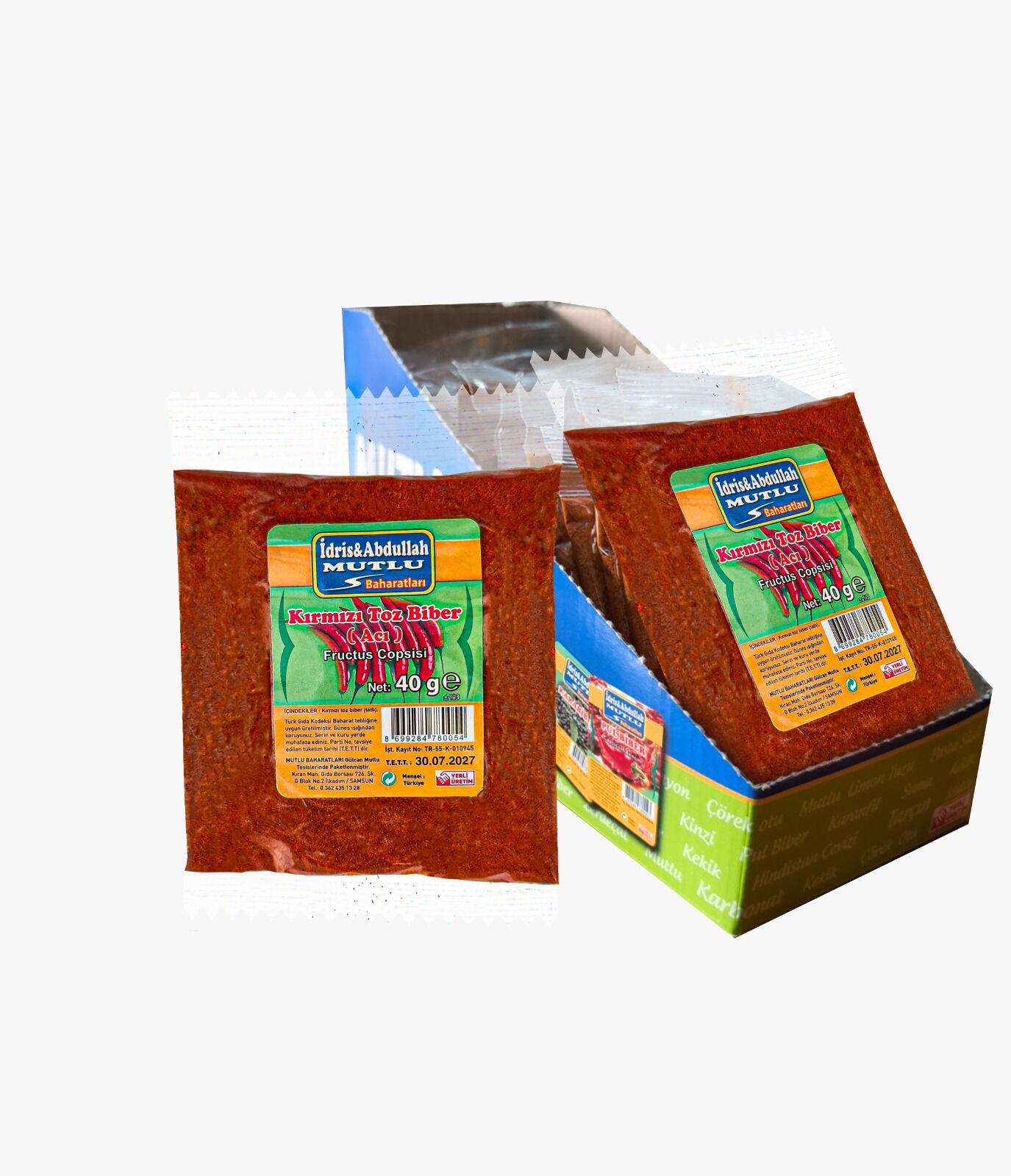 KIRMIZI TOZ BİBER ACI 40 GR*20