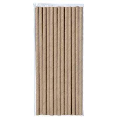 Kraft Kağıt Pipet 6mm x 19,7cm
