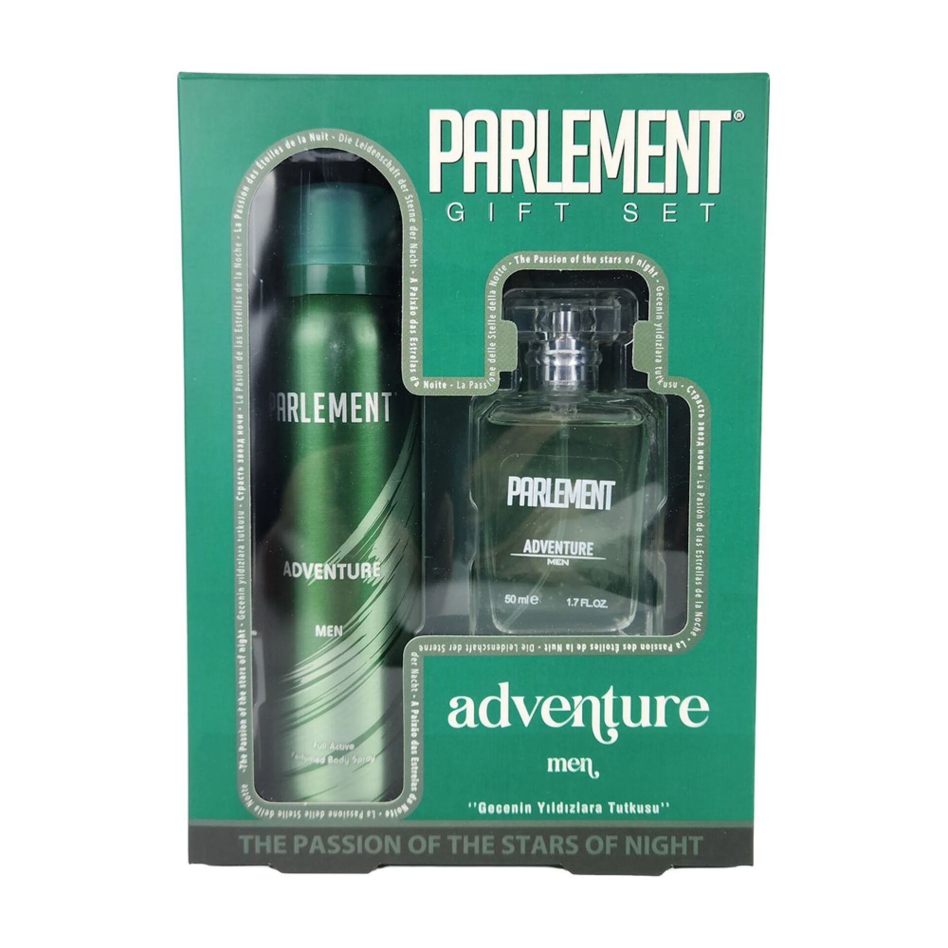 Parlement Adventure Yeşil Erkek Parfüm 50Ml +150 Ml Deodorant Set